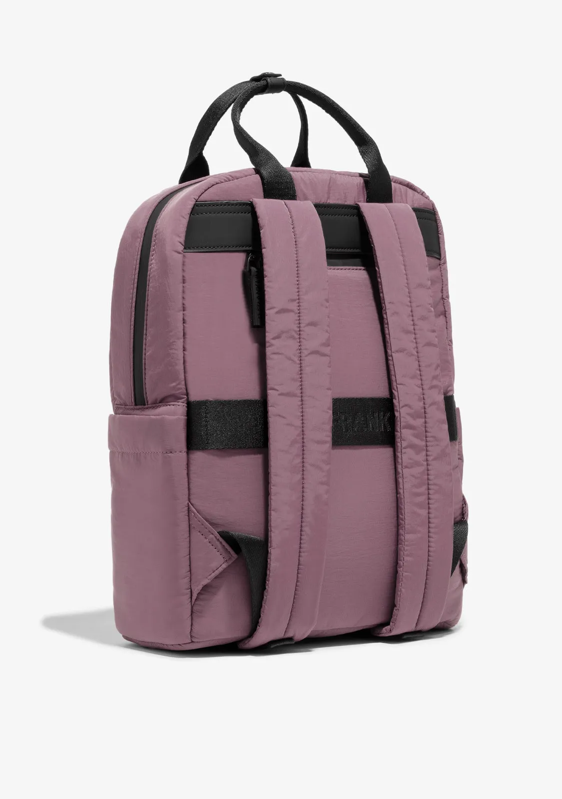 Multi-Pocket Nylon Backpack Pink   Custom Set Fuchsia