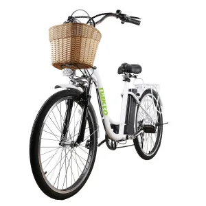 Nakto Camel Women 36V/10Ah 250W Cruiser Electric Bike With Plastic Basket