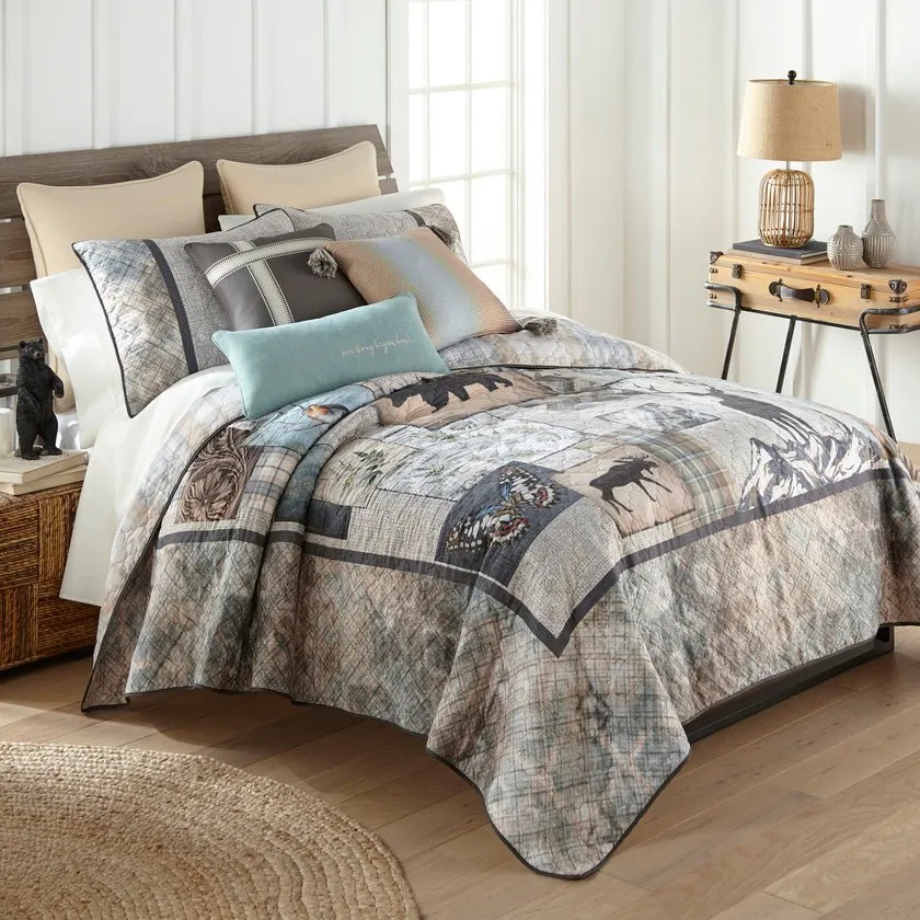 Nature's Collage Quilt Set - King