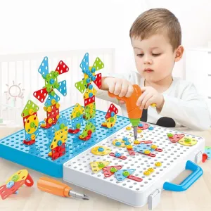 Nuts Puzzles Tool Drill Assemble/Dismantle Educational Toys For Toddlers