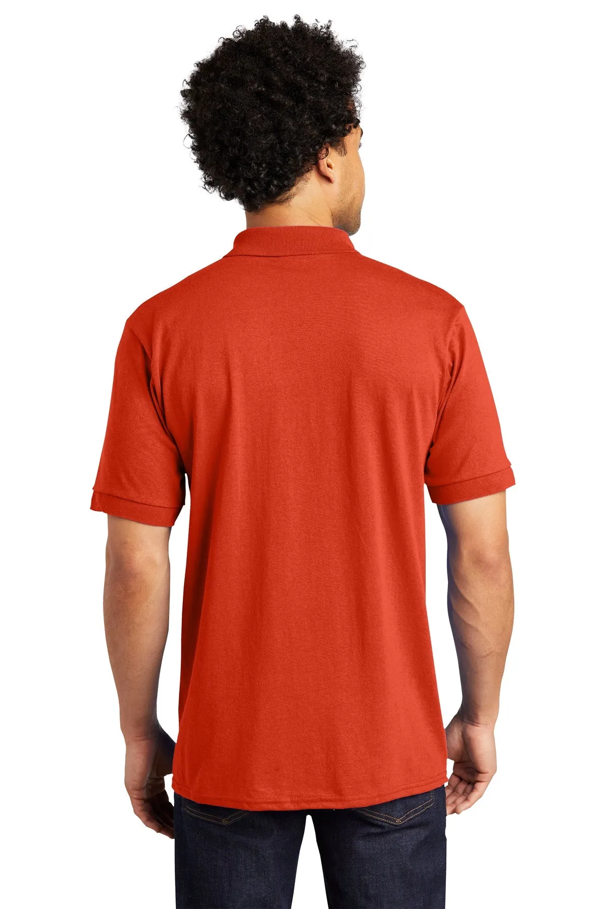 Port & Company Tall Jersey Knit Custom Polos, Orange