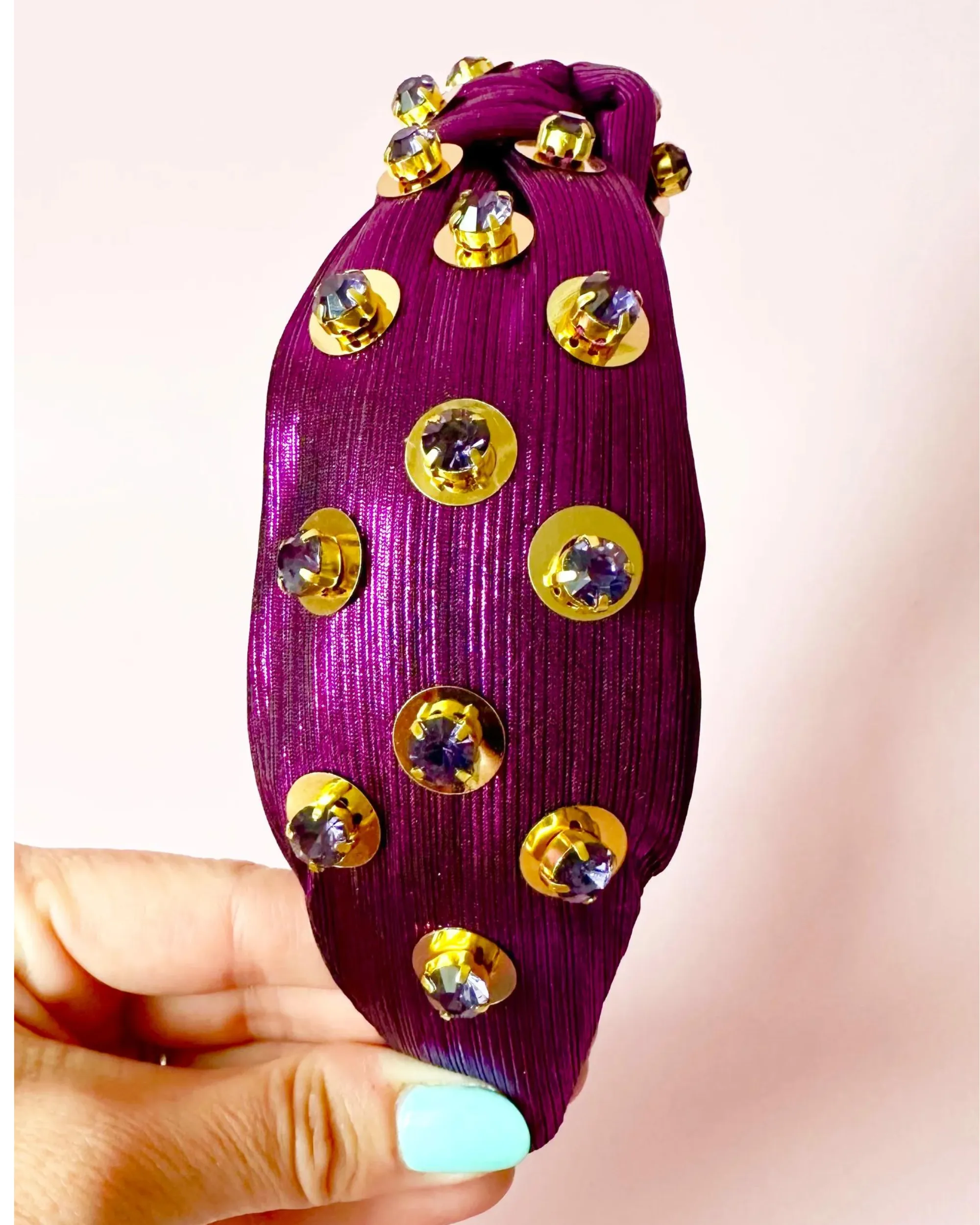 Purple and Gold Luxe Headband