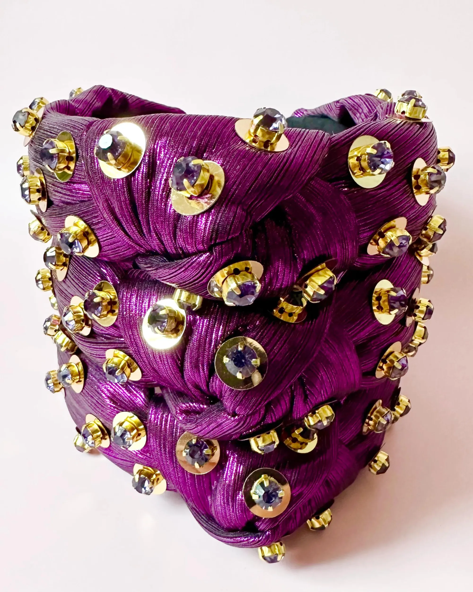 Purple and Gold Luxe Headband