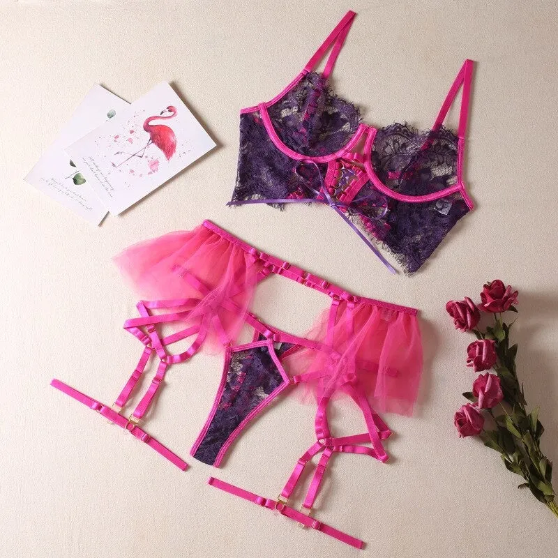 Purple Duchess Lingerie Set