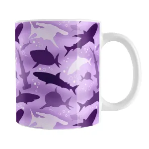 Purple Frenzy Sharks Mug