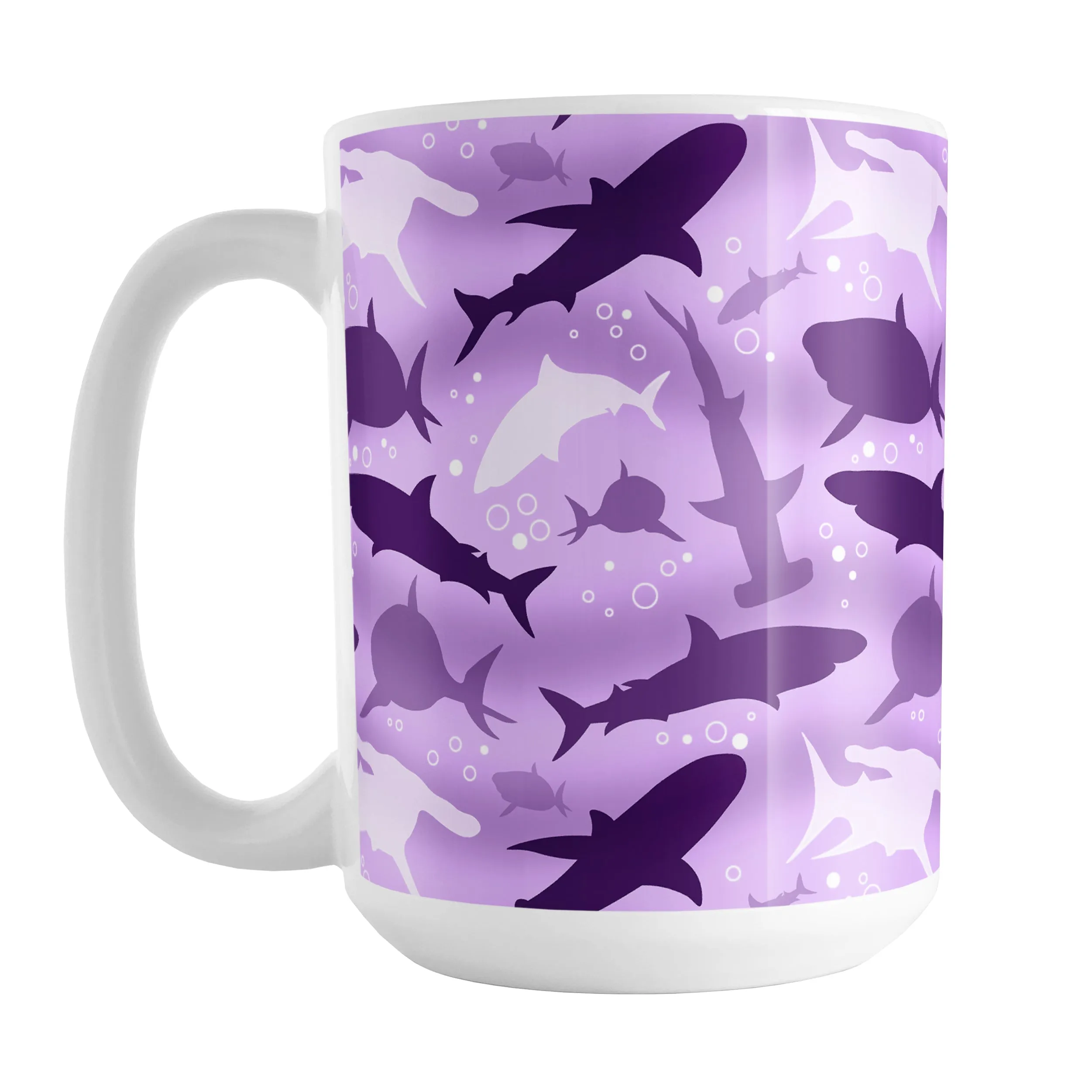 Purple Frenzy Sharks Mug