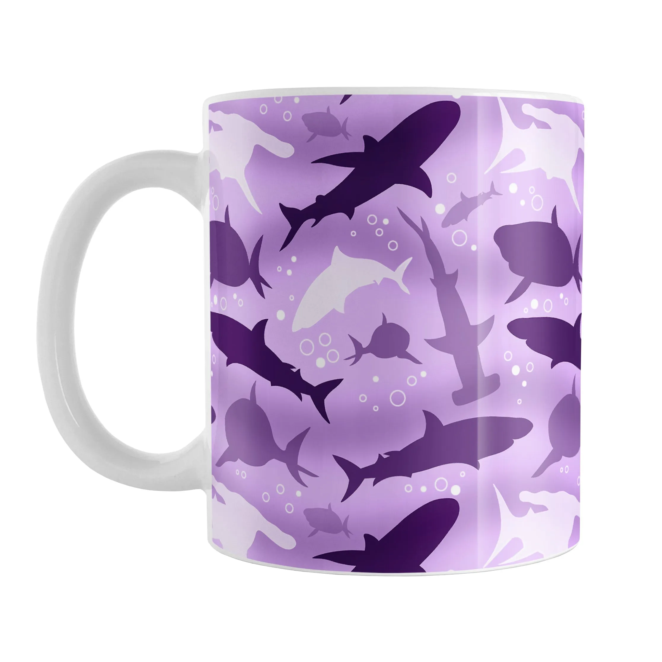 Purple Frenzy Sharks Mug