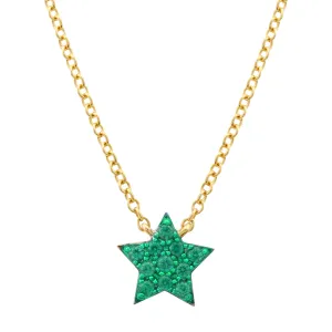 Rhodium Star Necklace