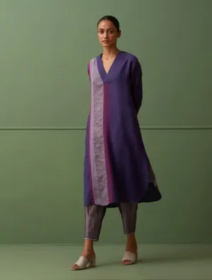 Rissa Hand-Embrodiered Kurta -  Byzantium