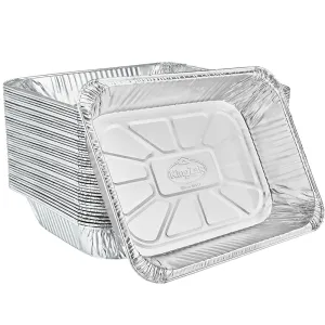 Standard Half Size Foil Steam Table Pans 9X13 [Lid Options Available]