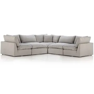 Stevie 5 Piece Sectional, Destin Flannel