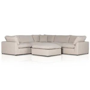 Stevie 5 Piece Sectional w/ Ottoman, Gibson Wheat