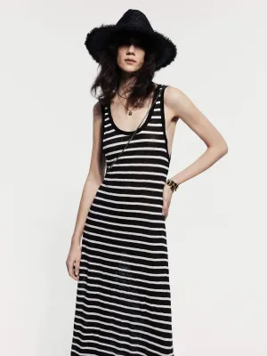 Striped Linen Tank Dress