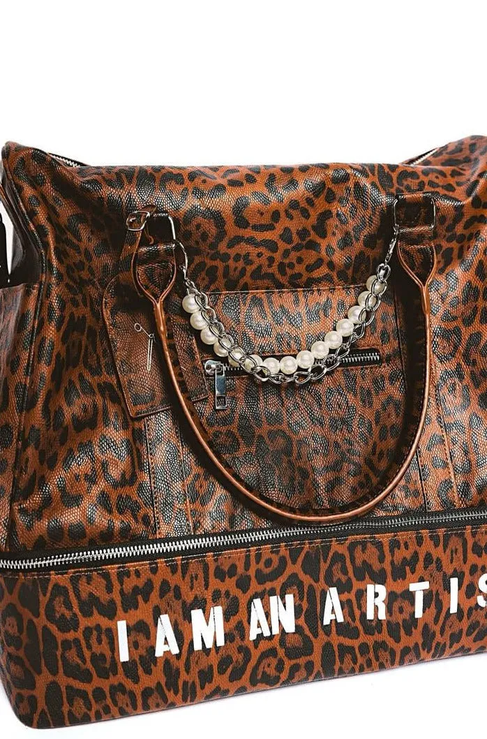 The Andy Modern Artist Brown Vegan Leather Bag