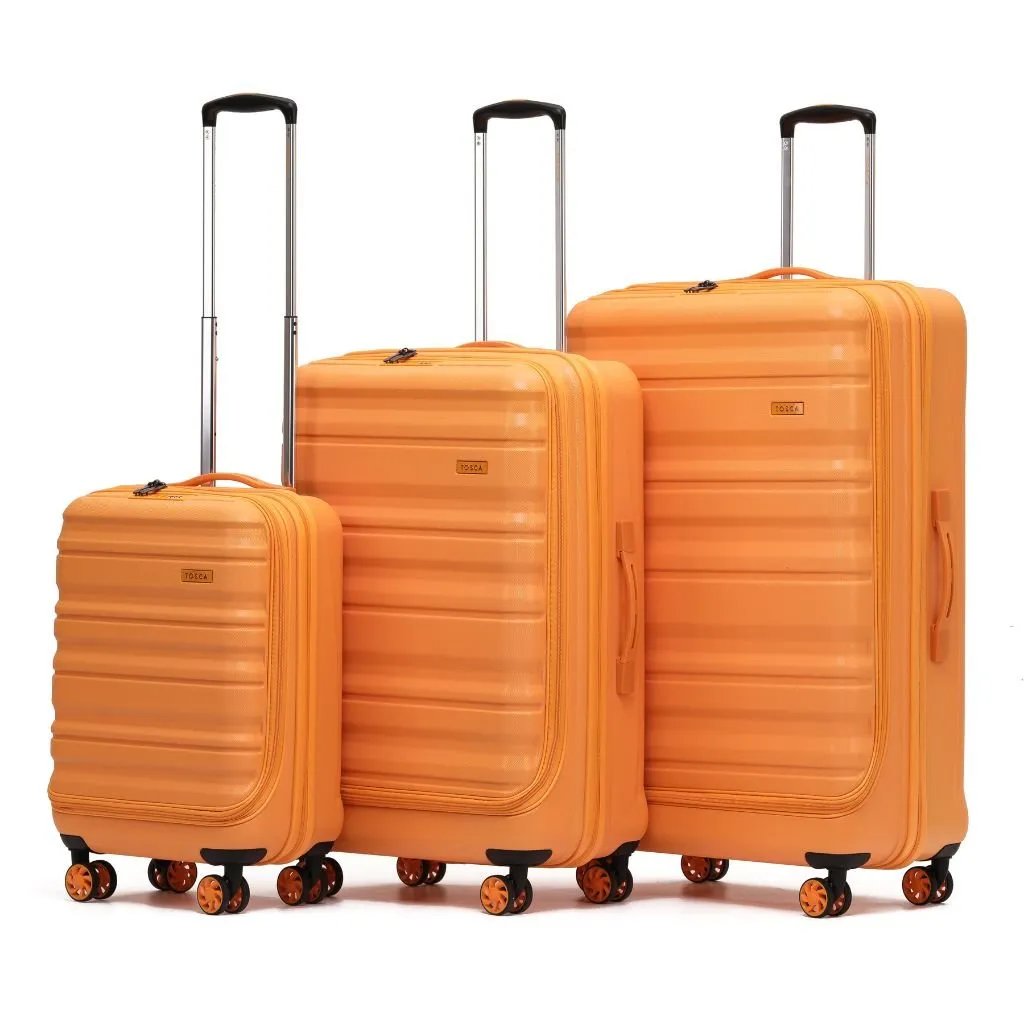 Tosca Sub Zero 2.0 3 Piece Hardsided Luggage Set - Orange