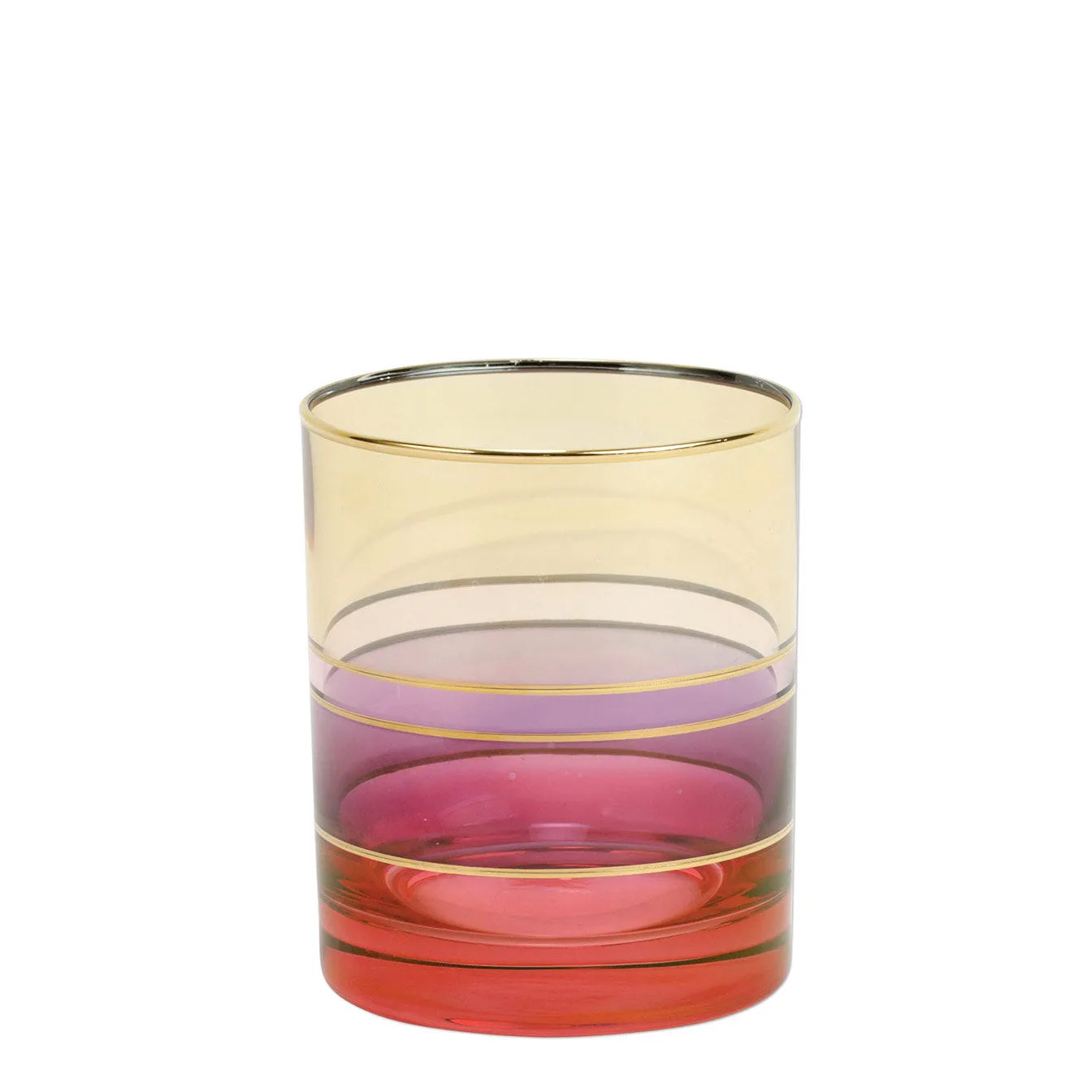 Vietri Regalia Deco double old fashioned, set of 4