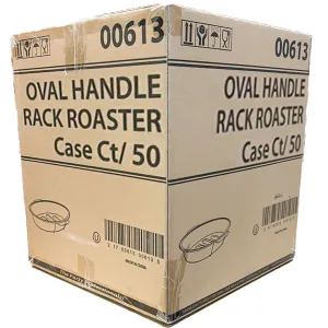 *WHOLESALE* Aluminum Oval Turkey Roaster Handle Rack Roaster | 50 ct/case