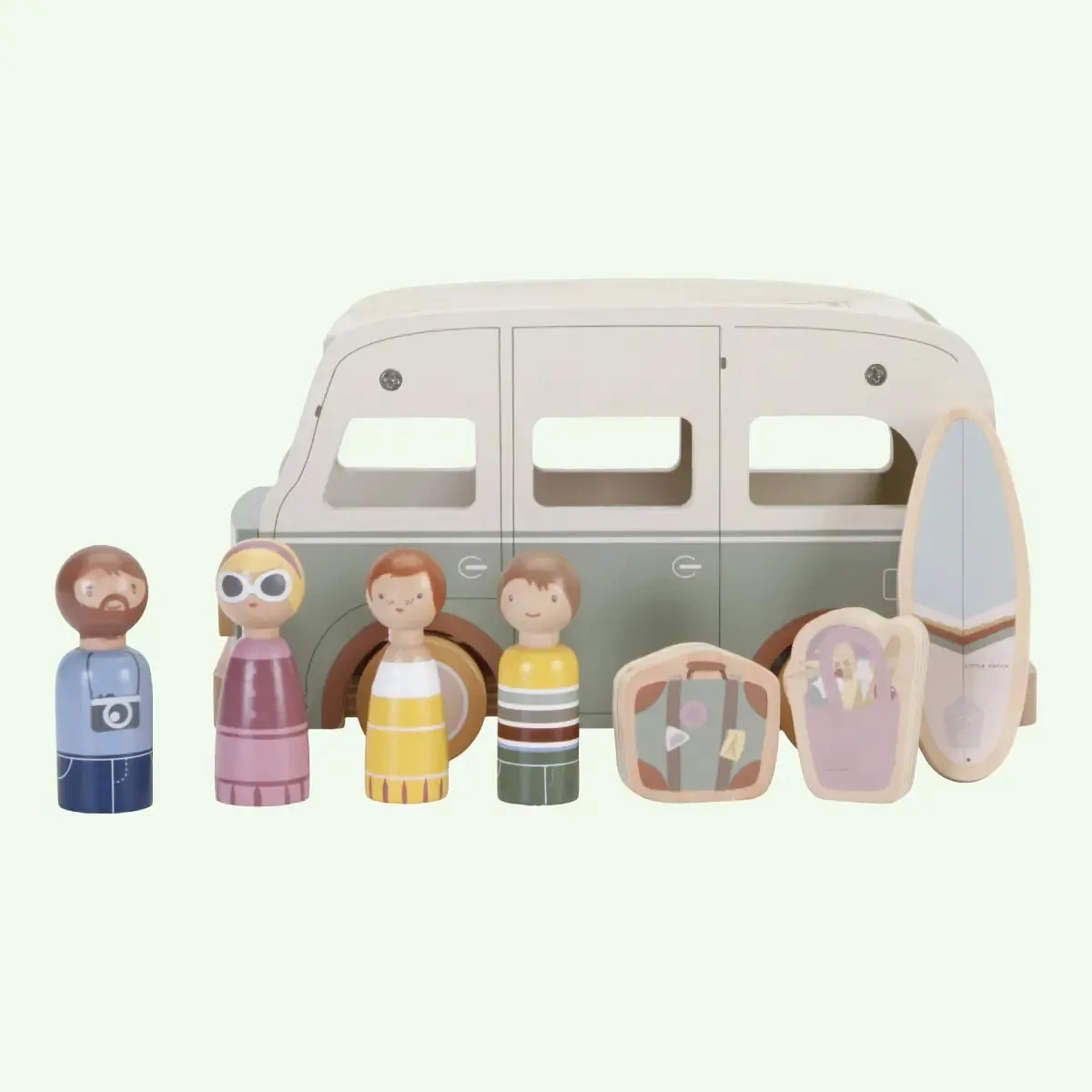 Wooden Vintage Campervan Toy